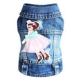thumbnail image 2 of Dog Jean Jacket Cool Shirt Breathable Spring Fashion Vest Clothing For Small Dogs Cats Pet Skirt DOPI, 2 of 5