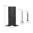 thumbnail image 2 of LIFKOME Sturdy Carbon Steel Fence Post Brackets for Heavy Duty Pergola Railing Support 4 Sets Black, 2 of 8