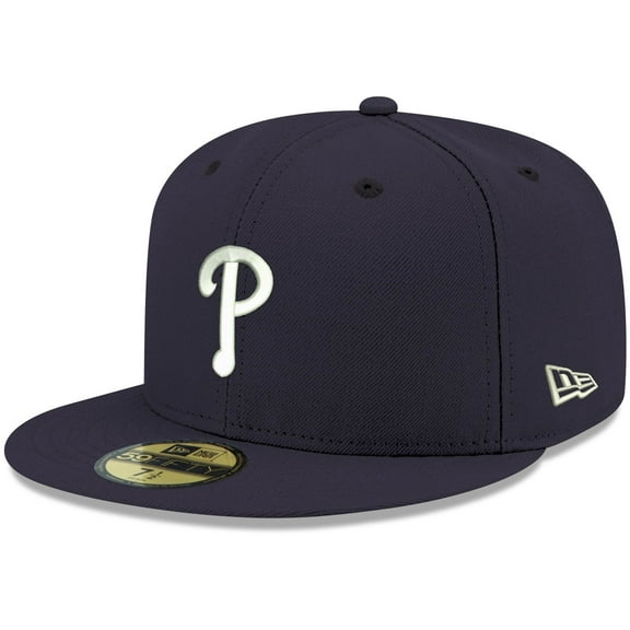 Men's New Era Navy Philadelphia Phillies White Logo 59FIFTY Fitted Hat