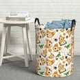 thumbnail image 6 of Rateoe Cute Puppy Pattern Round Laundry Hamper Basket, Tall Hamper Basket for Blanket Storage, Nursery Clothes Hamper for Laundry in Bedroom and College Dorm-Small, 6 of 6