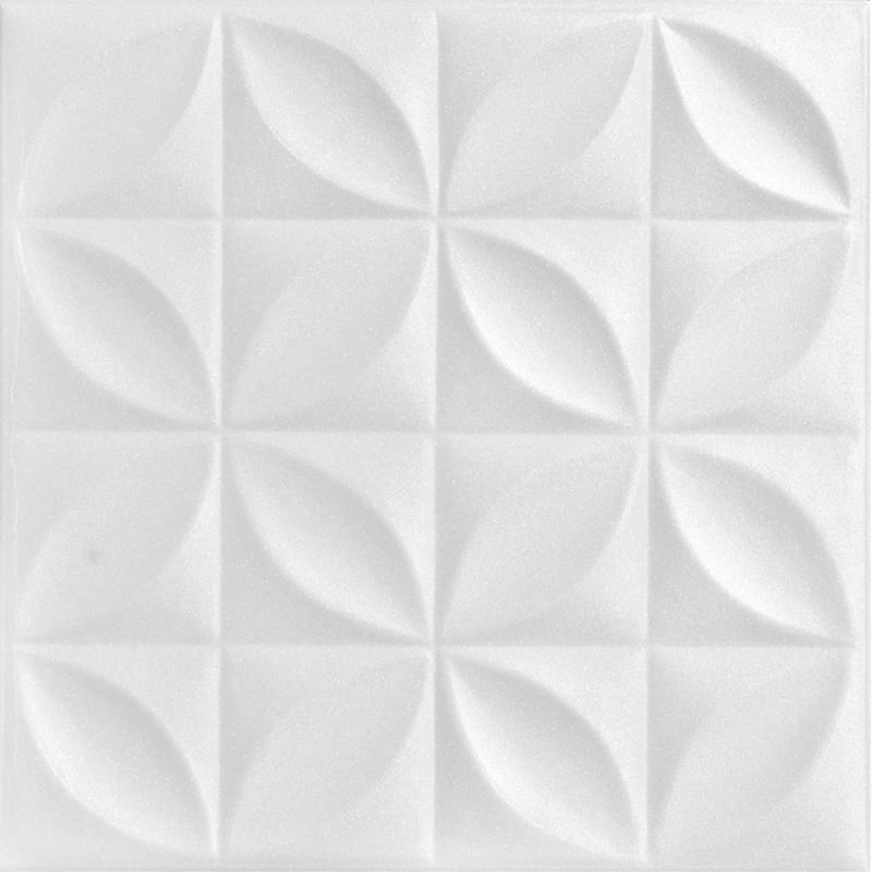 Perceptions 1 6 Ft X 1 6 Ft Foam Glue Up Ceiling Tile In Plain White 21 6 Sq Ft Case Walmart Com