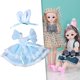thumbnail image 1 of Ropa de muñeca, trajes de , colecciones de trajes encantadores para recién nacidas de 30cm/, cumpleañ Azul Yotijar Trajes de muñecas BJD, 1 of 8