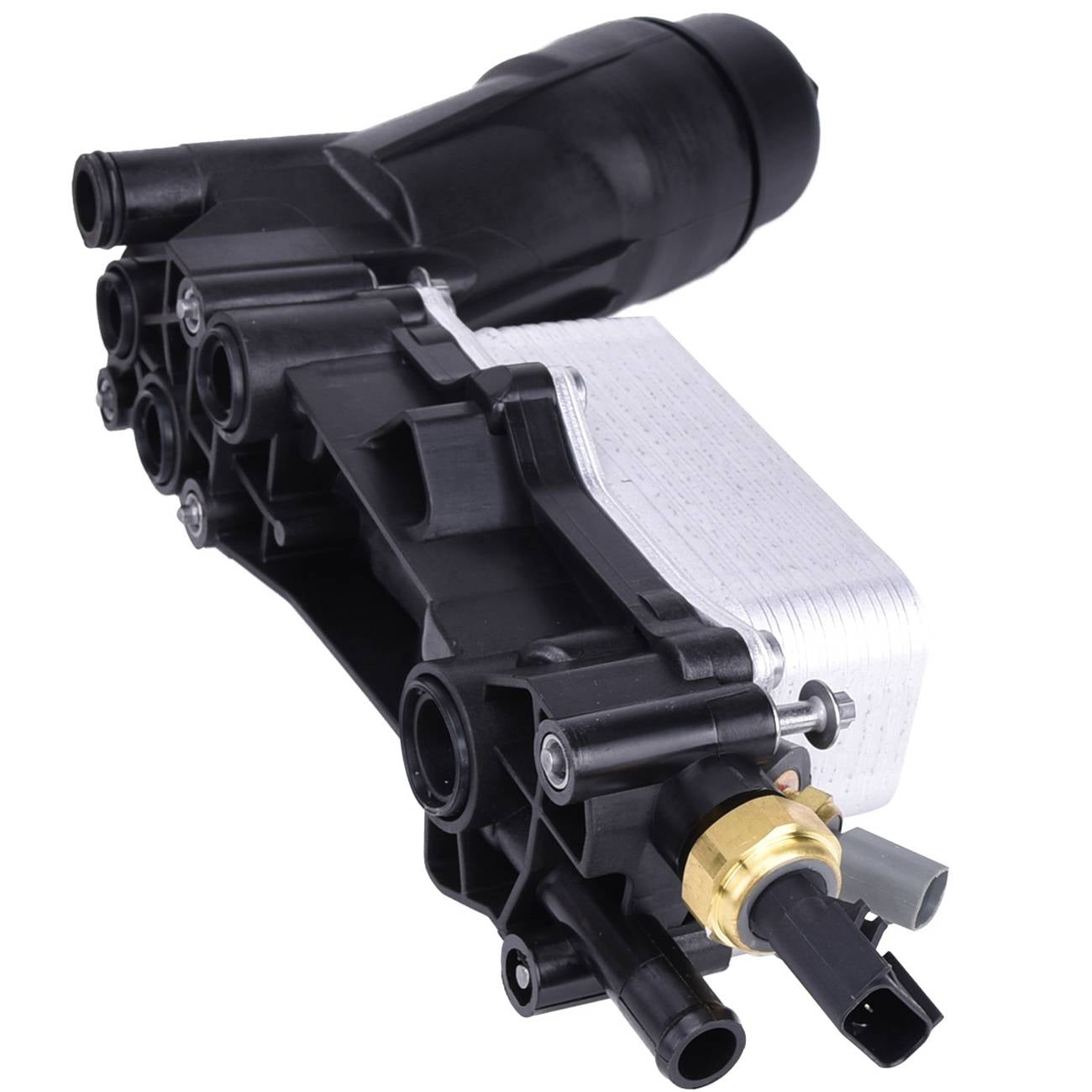 Bapmic 68105583AF Engine Oil Cooler Filter Housing Adapter Compatible with Dodge Chrysler 200 300 14-17 Jeep Wrangler