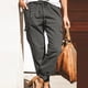 thumbnail image 5 of Puntoco Moda Mujer Tallas grandes Cordón Casual Sólido Elástico Cintura Bolsillo Pantalones sueltos Puntoco Puntoco-1797, 5 of 9