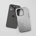 thumbnail image 3 of Glitter Diamond Pattern for All iPhone Series Tough Phone Case Sparkle Silver, 3 of 7