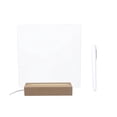 thumbnail image 1 of Speravity Pizarra transparente de borrado en seco con soporte iluminado Dr-y Erase Board Erase Board Dr-y Erase Artesanía 20*20cm+1 bolígrafo blanco, 1 of 6