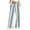 Sky Blue, variant on Women's High Waist Wide Leg Pants with Drawstring Striped Casual Loose Fit Lounge Trousers with Pockets