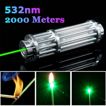 Xhy Laser Pointer Pen Green Long Range Visible Beam Light Zoom Focus Lazer for Indoor Outdoor Hiking Camping Travel
