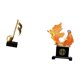 thumbnail image 5 of Figura decorativa de resina con forma de nota musical y . Adorno moderno para mesa, chimenea, dormitorio, oficina o como regalo de inauguración., 5 of 8