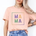 thumbnail image 2 of Bella Canvas Colorful Mama Letter Shirt Women Moms Birthday Gift Cotton Tee, 2 of 5