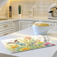 thumbnail image 6 of FREEAMG Rustic Wildflowers Butterfly Dish Drying Mat for Kitchen Counter, Ultra Absorbent Reversible Microfiber Dishes Drying Rack Pad Heat-resistant Mats 16x18in, 6 of 7