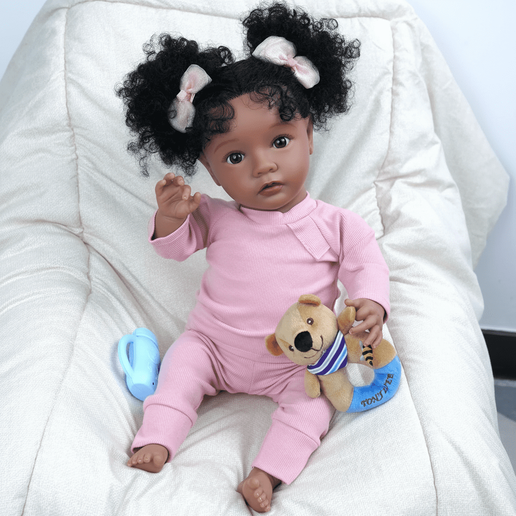 RSG 20 Inch Lifelike Reborn Baby Dolls- Handmade Soft Cloth Body Touch Baby Dolls Real Life with Clothes and Toy Gift for Kids Age 3+