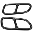 thumbnail image 2 of 2pcs Exhaust Tip Trim Frame Quad Outlet Replacement for MercedesBenz CLA SLK R172 SL R231, 2 of 5