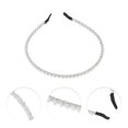 thumbnail image 3 of Unique Bargains 1 Pc Cute Pearl Headbands for Women Silver Tone, 3 of 6