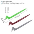 thumbnail image 2 of Unique Bargains 360 Degree Rotating Pen Cutter, 3 Pcs Craft Cutting Tool with Cutter Head, Red, Grey, Green, 2 of 5