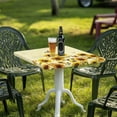 thumbnail image 3 of 36 x 36 inch Square Fitted Tablecloth with Elastic Edges Sunflower Cow Print Stretchy Fabric Folding Card Table Cover for Indoor Outdoor Patio Party Decor, 3 of 6