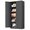 Black, variant on SOLAURA 71" Metal Garage Storage Cabinet with Locking Doors and Adjustable Shelves for Home, Office(Black)