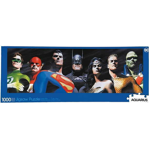 Dc Comics Justice League 1000 Piece Slim Jigsaw Puzzle Walmart Com