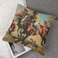thumbnail image 7 of nygtbtfer Throw Pillow Cover Real Far East Round Up Win Ride Wreath Pillow Decorative Men Women Boy Girl Room for Home Couch White, 7 of 7