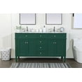 thumbnail image 3 of Elegant Lighting VF12560DWH Park Avenue 60" Free Standing Double Basin Vanity Set - White, 3 of 7