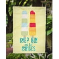 thumbnail image 3 of Carolines Treasures SB3108GF Keep Calm And Eat Popsicles Flag Garden Size, 3 of 3