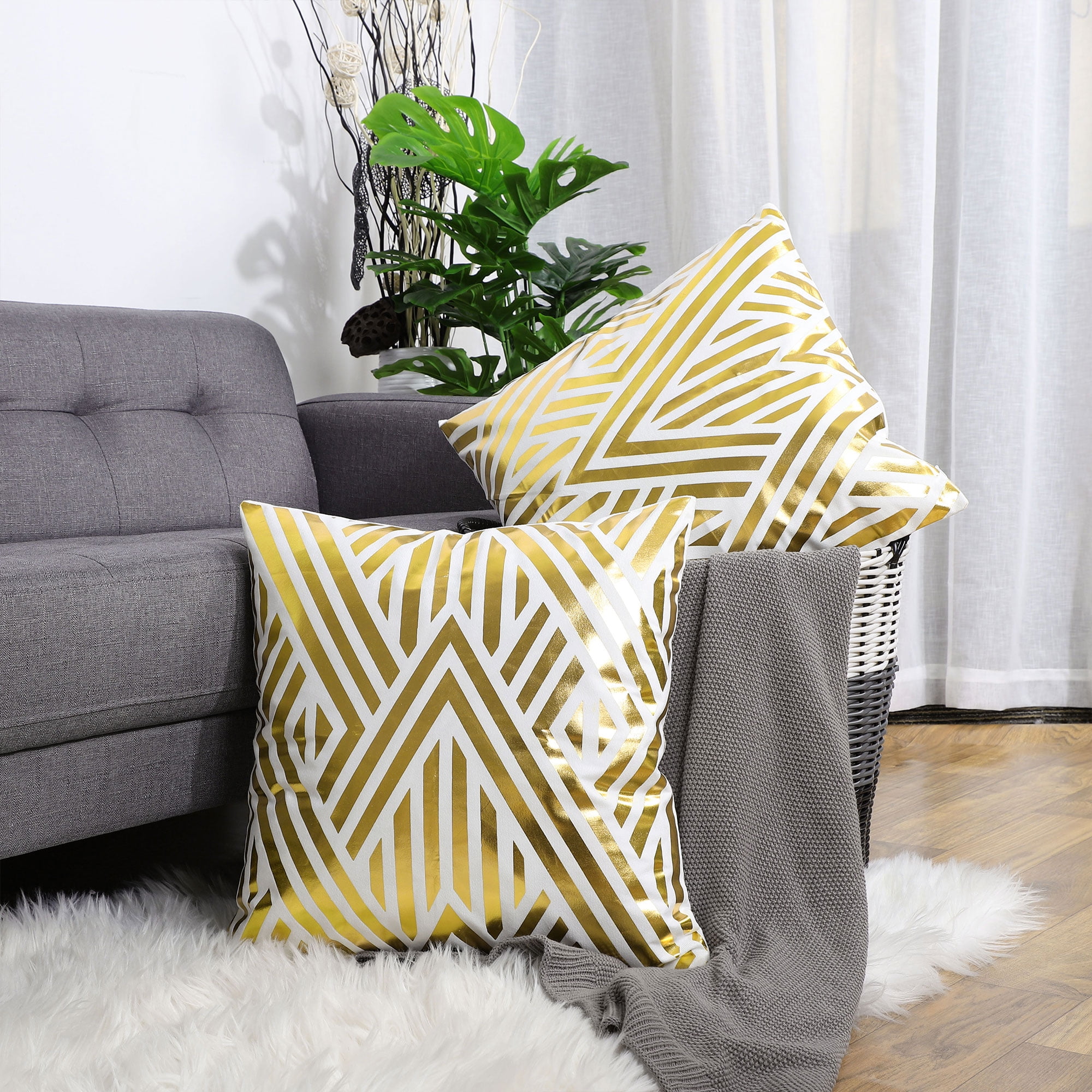 Details about   Art Geometric Pattern Throw Pillow Cases Square Cushion Cover Sofa Home Decor 