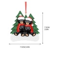thumbnail image 3 of Fiudx Colgante Navideño de Resina, Adorno Personalizado para Árbol Genealógico, Bendiciones Escritas a Mano, Decoración Festiva, Perfecto para Nochebuena o El Día de Navidad, Lazo de Cinta Roja, Incl, 3 of 3