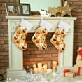thumbnail image 7 of Coolnut Halloween Pumpkins Christmas Stockings Black Cat Christmas Presonalized Large Stocking Sock, Set of 1 Xmas Party Winter Decor Candy Bag Family Holiday Gift, 17.7 Inch, 7 of 7