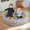 thumbnail image 3 of Luminescent Ball Pit for Toddlers - 47" Star Glow Large Foam Ball Pit Indoor Playground for Kids 1-6, Play Pits Outdoor Games Sensory Toys (Balls Not Included), 3 of 7