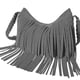 thumbnail image 3 of Bolso de hombro para mujer, bolso bandolera con borlas pequeñas, bolso bandolera retro, 3 of 5