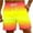 Multicolor2 shorts for men, variant on Men's Swim Trunks Beach Pants with Pocket Drawstring Pants Trendy Swimwear Bathing Suits Summer Casual Gradient Hawaii Print Holiday Multicolor XXL