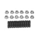 thumbnail image 1 of Tuerca De Escape Del Motor, Kit De Tuercas De Espárrago Del Colector De Escape De Alta Resistencia A Prueba De Herrumbre 24 Piezas Para 3.9 5.9 6.7L, 1 of 7