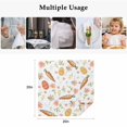 thumbnail image 5 of Easter Eggs Cloth Napkins, Carrots Spring Daisy Flower Botanical Rustic Washable and Reusable Dinner Napkins Set of 6, Table Napkin for Kitchen Party Birthday Wedding Hotel Housewarming 20"x20", 5 of 9