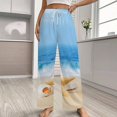 thumbnail image 2 of Ocean Beach Pajama Pants Loose Pajamas Female Breathable Home Trousers Leisure Sleeping Pants Large Size, 2 of 6