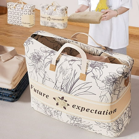 Quilt Storage Bag for Bedroom Non Woven Clothing Sorting Bag for Moving and Organizing Durable Fabric Container for Bedding and Sundries Space Saving Solution for Wardrobe Management by UKHCCC
