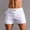 White, variant on Vivianyo HD Men's Shorts for Summer Men Solid Cotton Three-point Pants Sports Elastic Mid-waist Lace-up Shorts