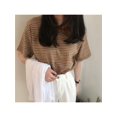 thumbnail image 3 of Women Crewneck Striped Short Sleeve T-Shirt Top Blouse Vacation Office Work Blouse Top, 3 of 4