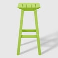 thumbnail image 2 of WestinTrends Malibu 29" HDPE Outdoor Patio Square Bar Stools (Set of 3), Lime, 2 of 8