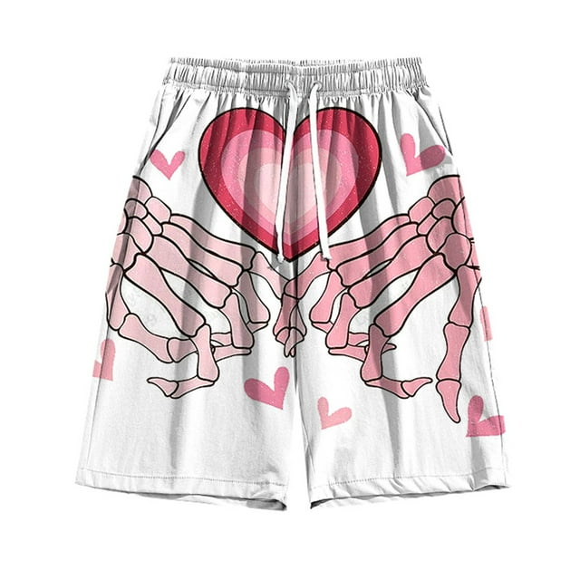 WILLBEST Trunks Quick Men Swim Trunks Board Shorts Summer Beach Shorts with Hand Print For Men