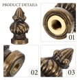 thumbnail image 2 of 2pcs Lamp Finials Decorative Lamp Knob Lamp Shade Finials Table Light Caps Knobs, 2 of 5