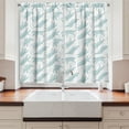 thumbnail image 2 of Ambesonne Bear Kitchen Curtains, Swimming Polar Bears Sea, 55"x45", Almond Green White, 2 of 3