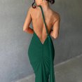 thumbnail image 7 of Kilaqueen Wedding Guest Dresses for Women One Shoulder Sleeveless Corset Pleated Backless Maxi Dress for Elegant Party Cocktail, 7 of 7