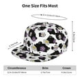 thumbnail image 6 of Daiia Daisies Flowers print Flat Bill Hats Flat Brim Trucker Cap Baseball Cap Adjustable Classic Low Profile Hat Unconstructed Plain Cap, 6 of 9