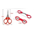thumbnail image 6 of 6 Pieces Stainless Steel Scissors Anti-Rust Folding Scissors Glasses-Shaped Mini Shear for Home and Travel Use, 6 of 9