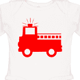 thumbnail image 4 of Inktastic Cute Red Firetruck Boys or Girls Long Sleeve Baby Bodysuit, 4 of 5