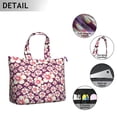 thumbnail image 3 of Flower Women's Large Weekend Travel Bag Moving Canvas Handbag Thick Double Layer Beach Weekend Travel Unisex Hospital Maternity Delivery with Toiletry Waterproof, 3 of 5