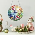 thumbnail image 2 of 4/3/2/1pcs Easter Bunny Acrylic Suncatcher Ornaments for Spring Tree Hanging Easter Tree Decorations Hanging Decor Panel Basket Stuffers & Gifts for Kids Family Friends, 2 of 4