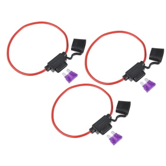 Inline Blade Fuse Holder 40 AMP With 10AWG Silicone Wire – Includes 2 Free 40 AMP Fuses