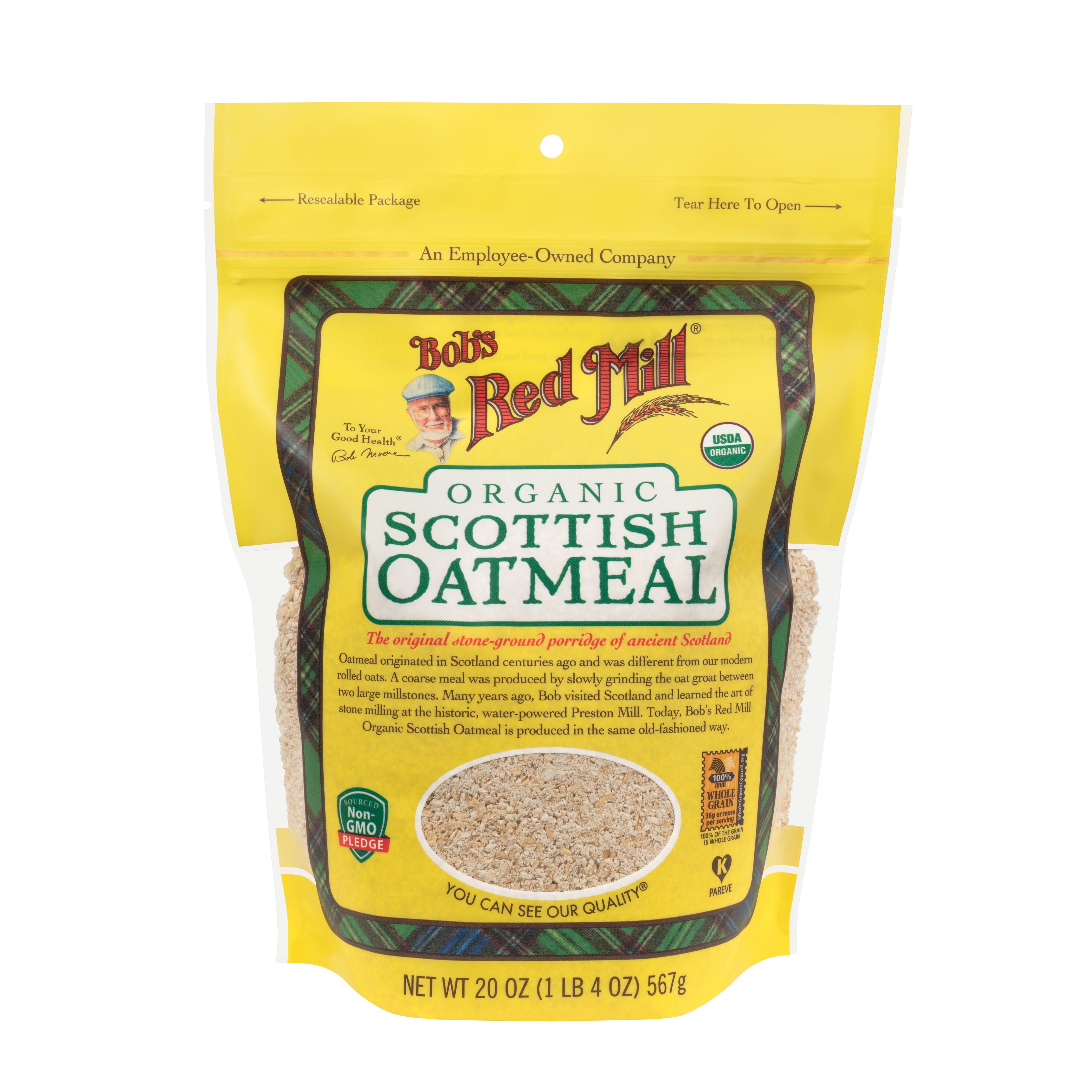 Bob's Red Mill Organic Scottish Oatmeal 20 oz Pack of 1