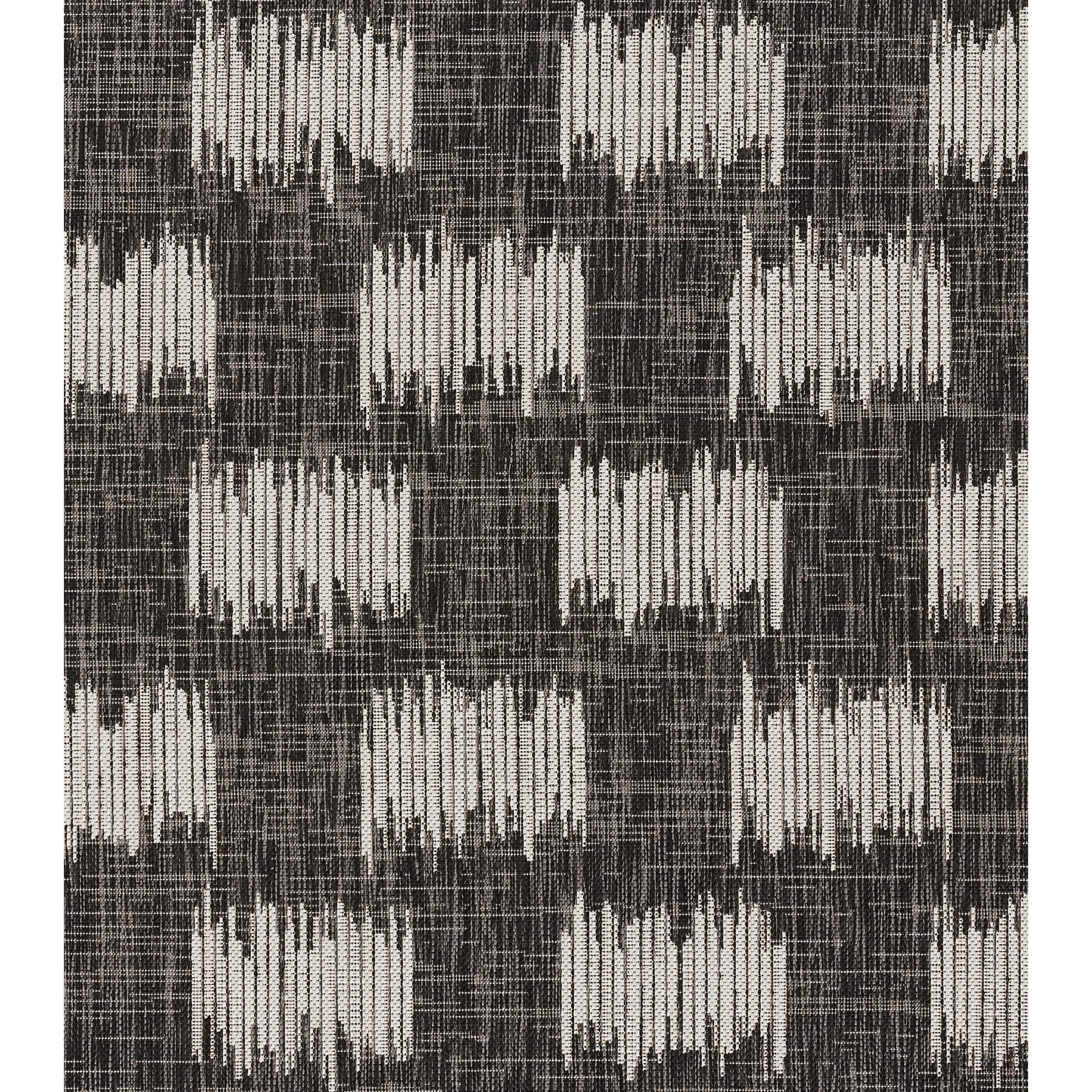 Novogratz by Momeni Villa Turin Charcoal Indoor Outdoor Rug 9'3" X 12'6"